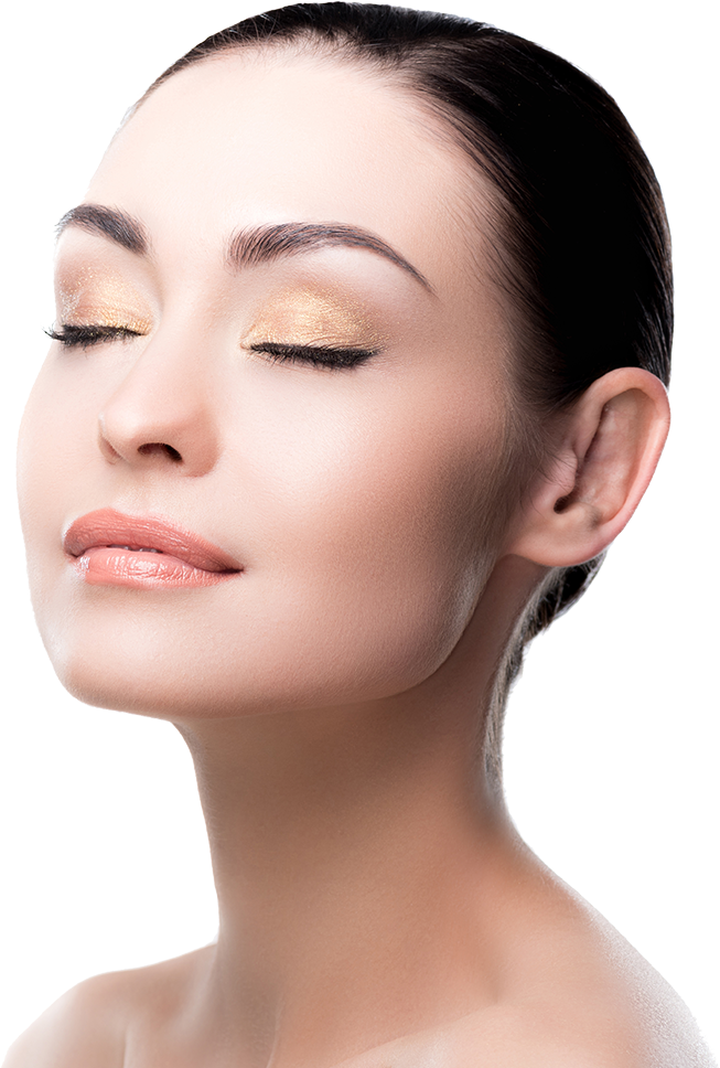 Perfectly Groomed Eyebrows Woman Portrait PNG