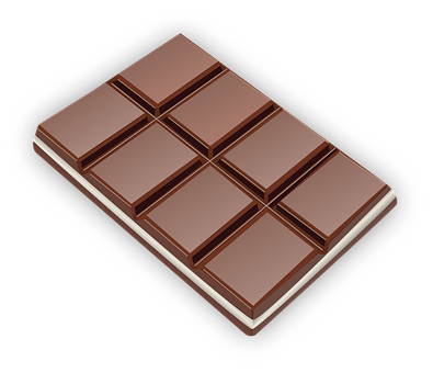 Perfectly Squared Chocolate Bar PNG