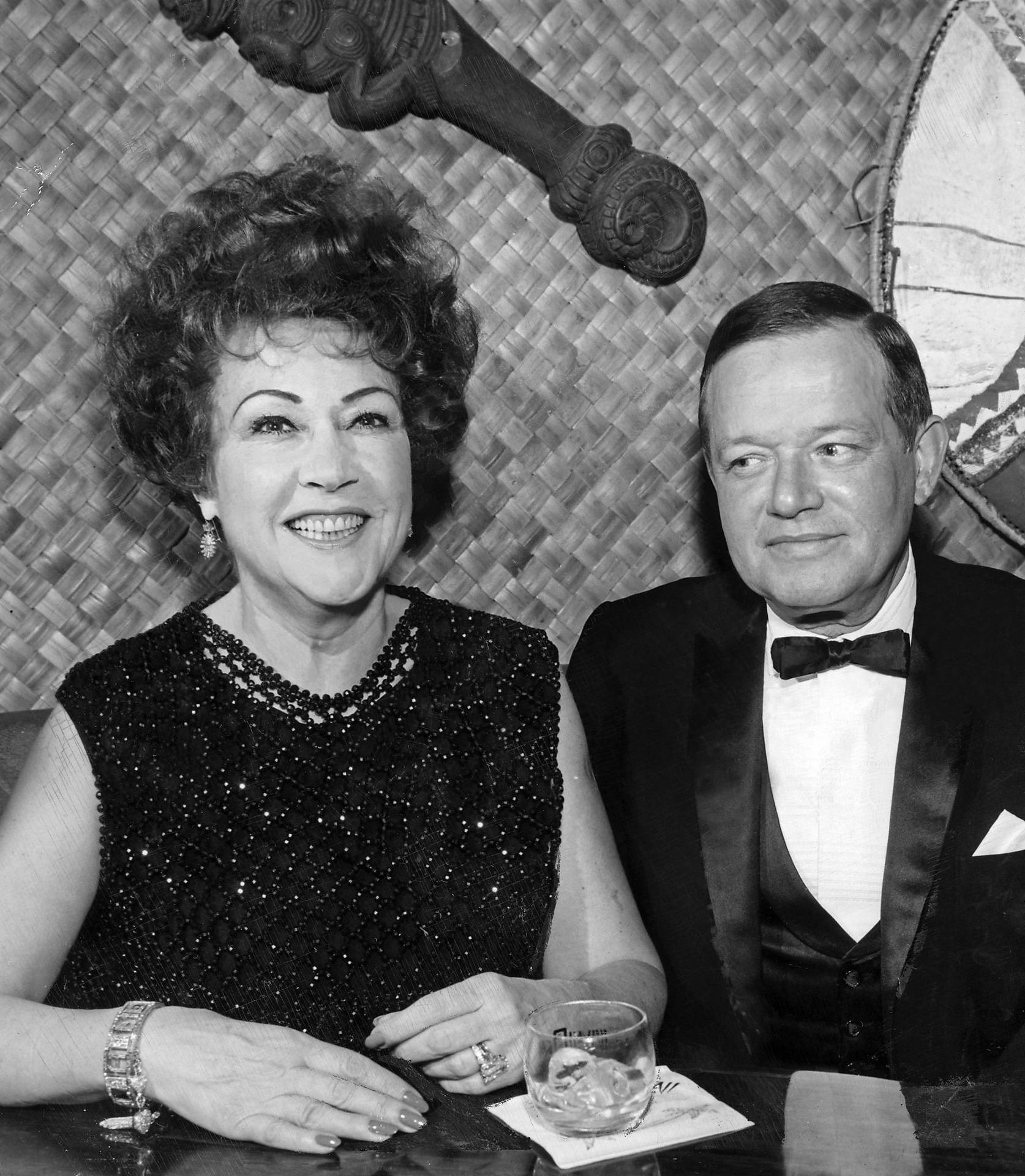 Performer Ethel Merman With A Man In Tux Wallpaper