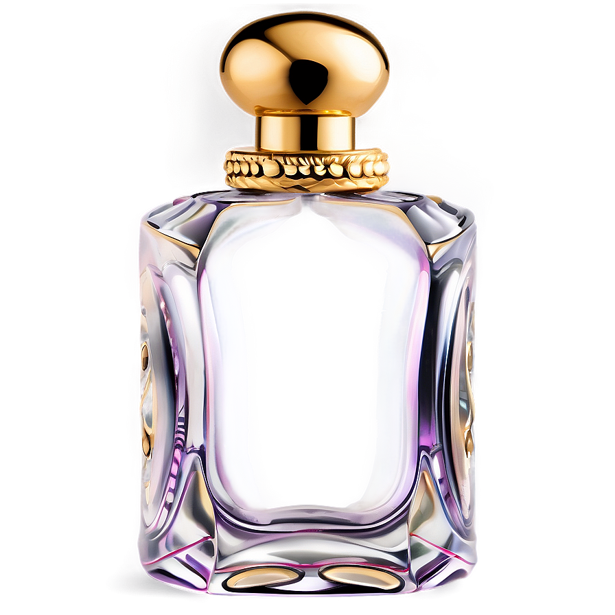 Perfume Bottle With Gold Accents Png 74 PNG