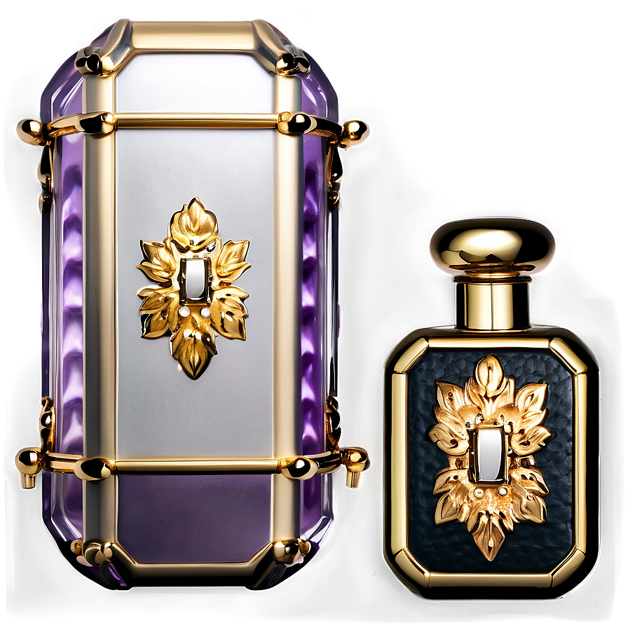 Perfume Bottle With Leather Case Png Yvh PNG