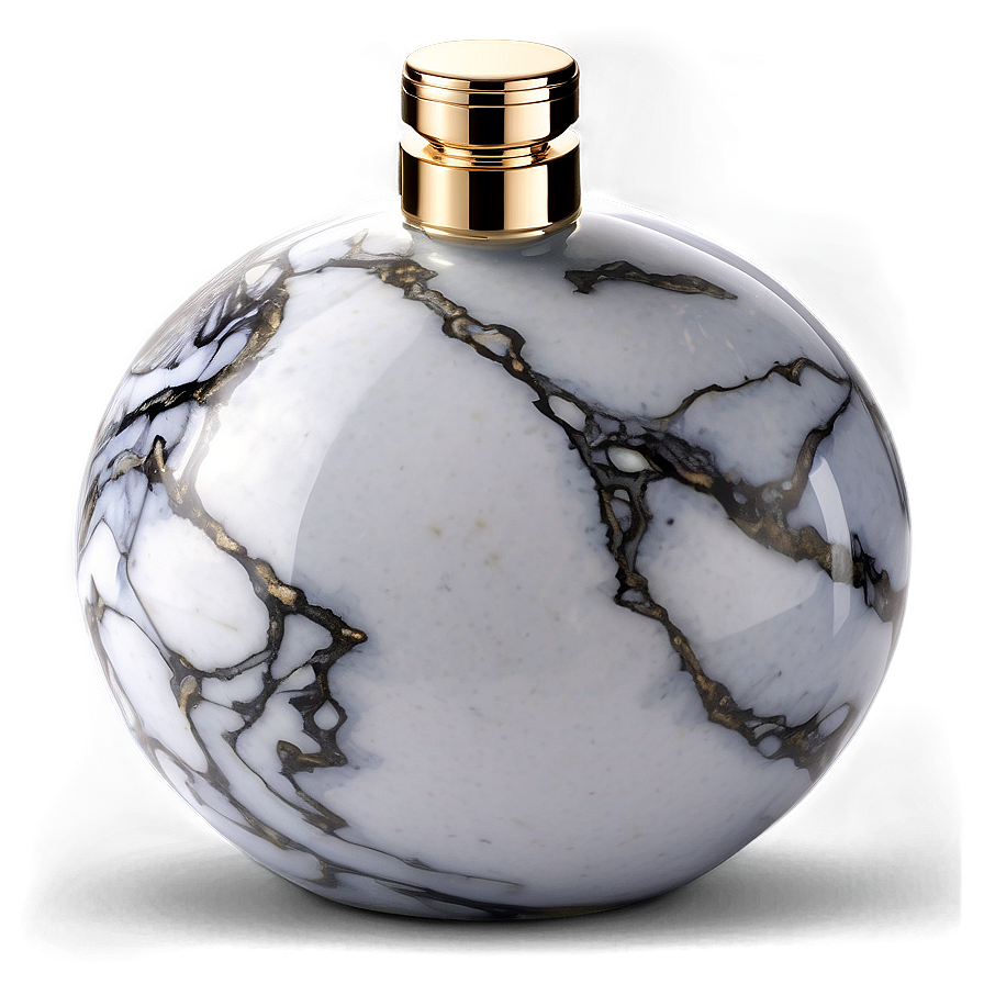 Perfume Bottle With Marble Effect Png 06212024 PNG