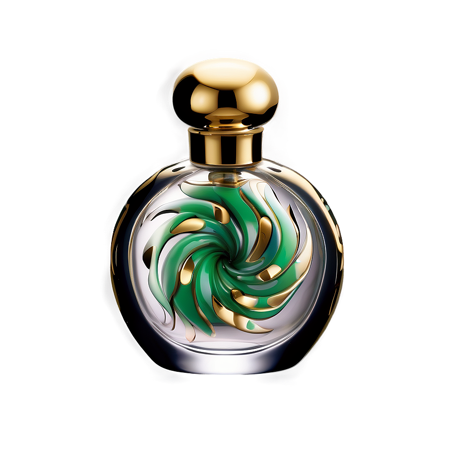 Perfume Bottle With Swirl Patterns Png Che PNG