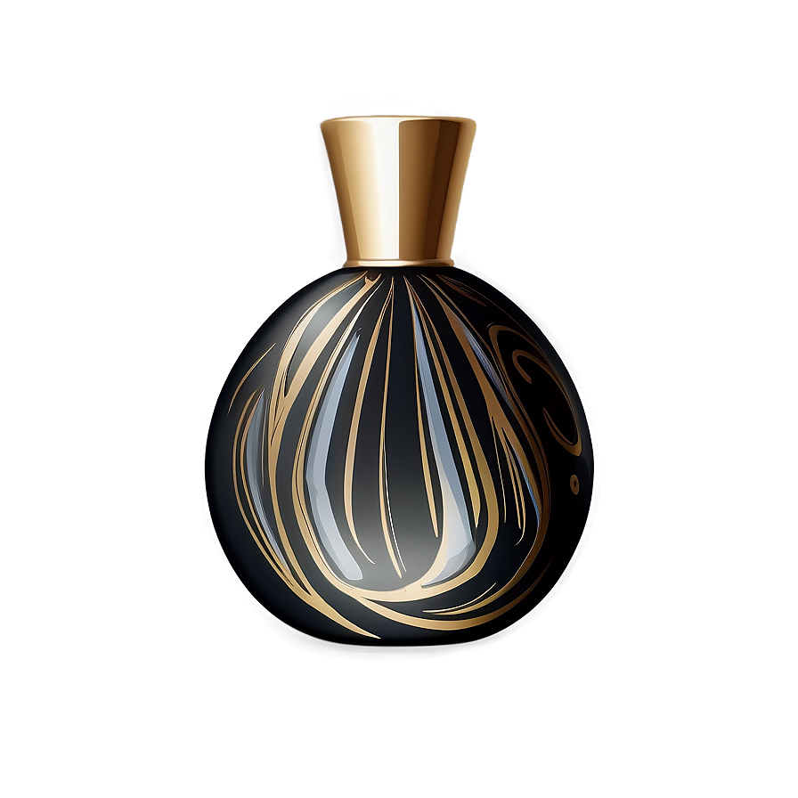 Perfume Bottle With Swirl Patterns Png Woy44 PNG