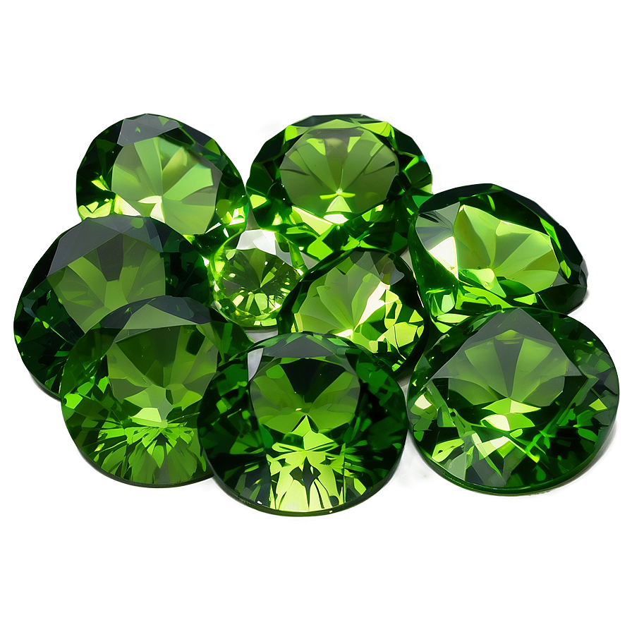 Peridot Gemstone Array Png Wjg PNG