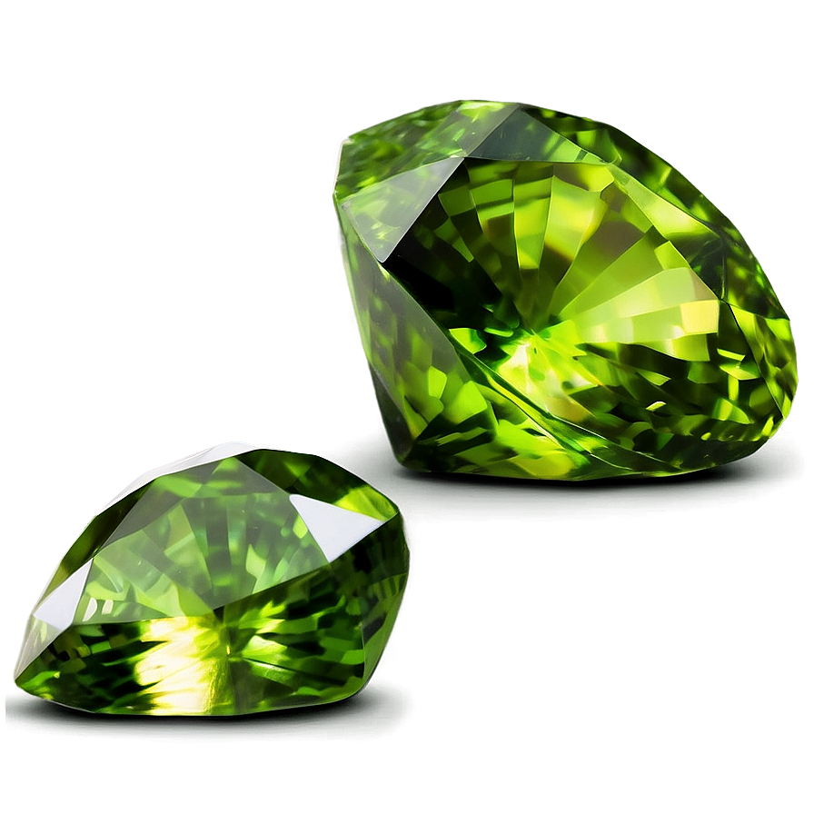 Peridot On White Background Png Bym PNG