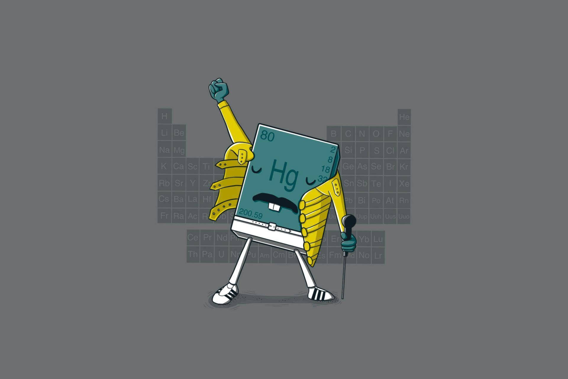 Periodic Table With Freddy Mercury Wallpaper