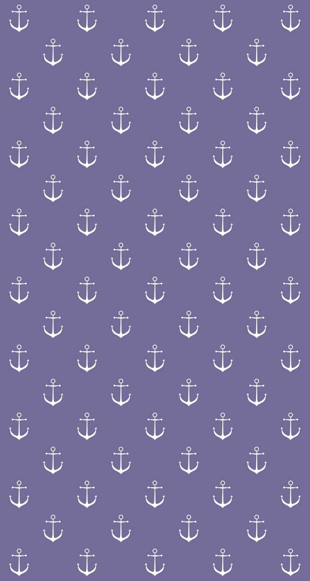 Periwinkle Anchor Pattern Wallpaper