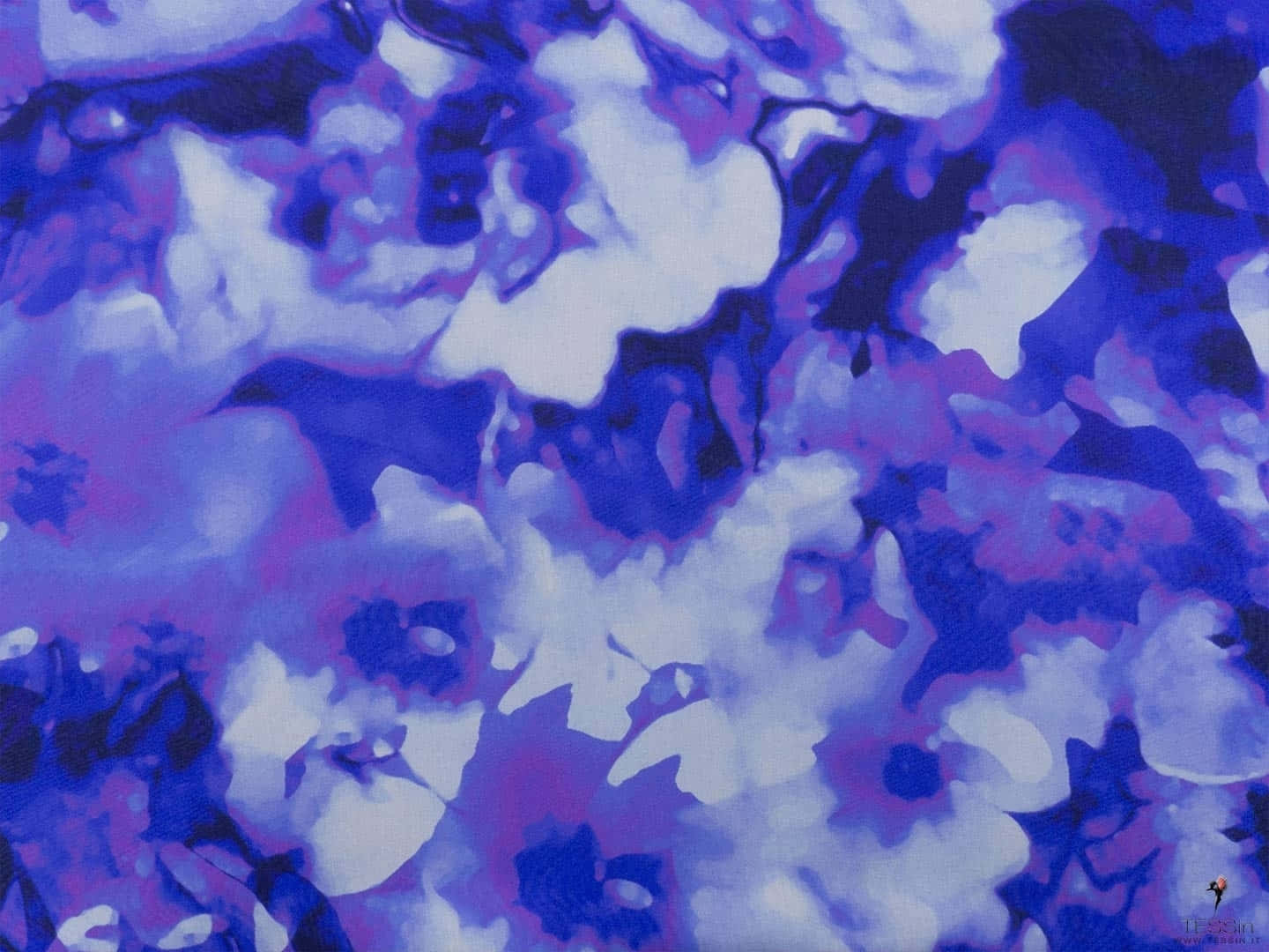 An Image of a Bright Periwinkle Blue Wallpaper