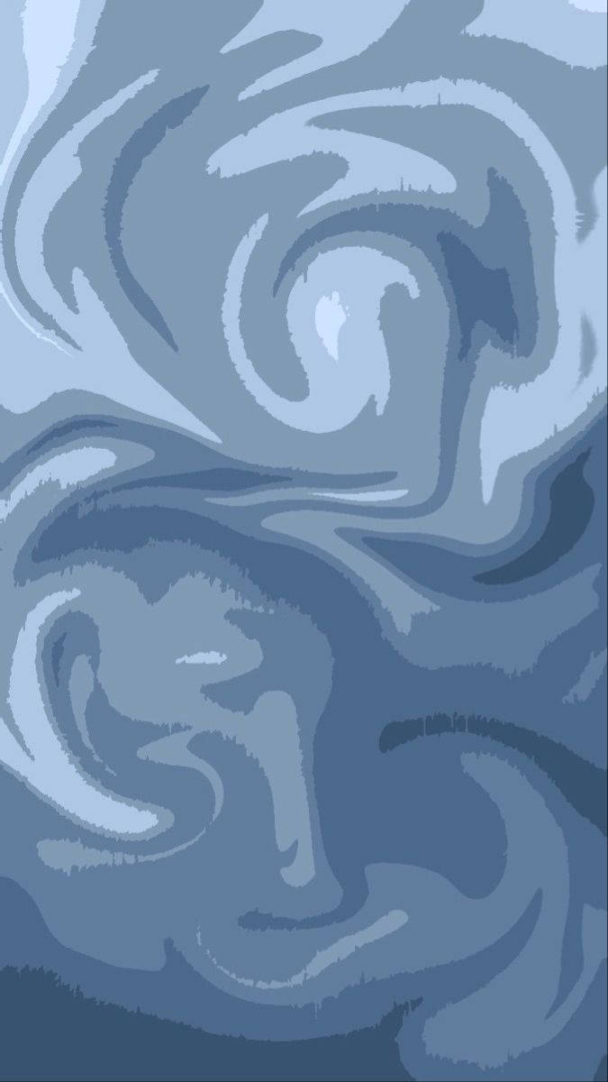 Periwinkle Blå Abstrakte Hvirvler Wallpaper