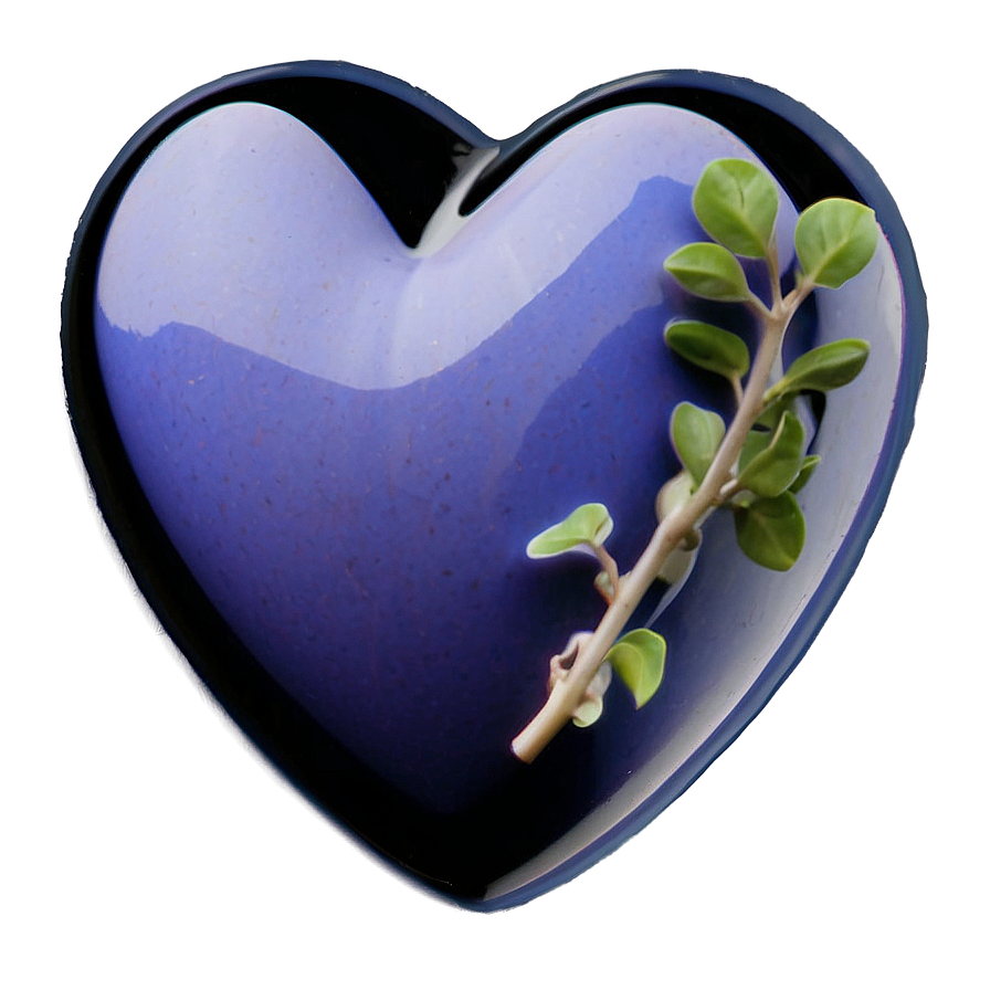 Periwinkle Blue Heart Emoji Png Wdl11 PNG
