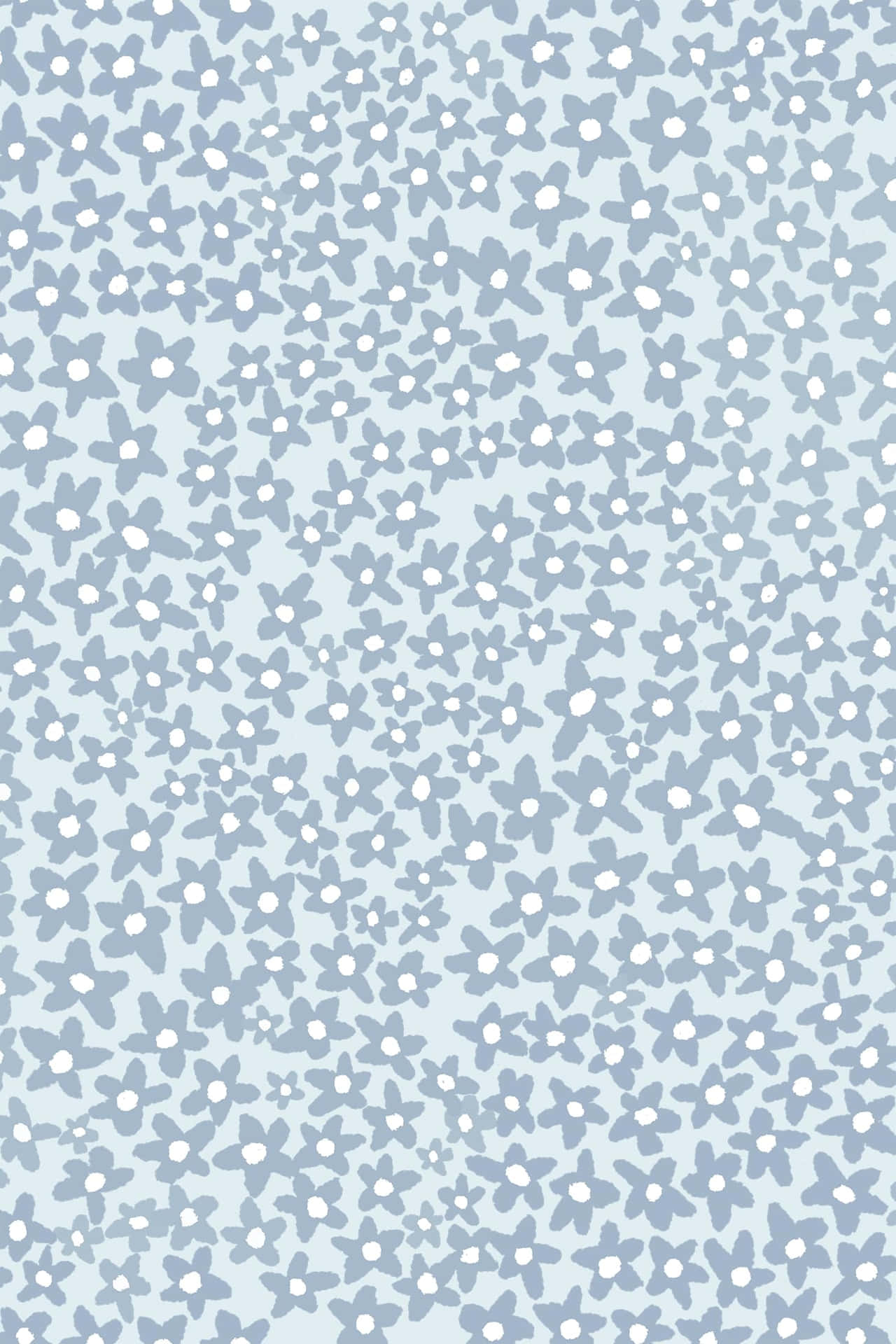 Periwinkle Floral Pattern Background Wallpaper