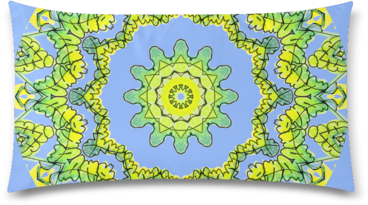 Periwinkle Kaleidoscope Pillow Design PNG