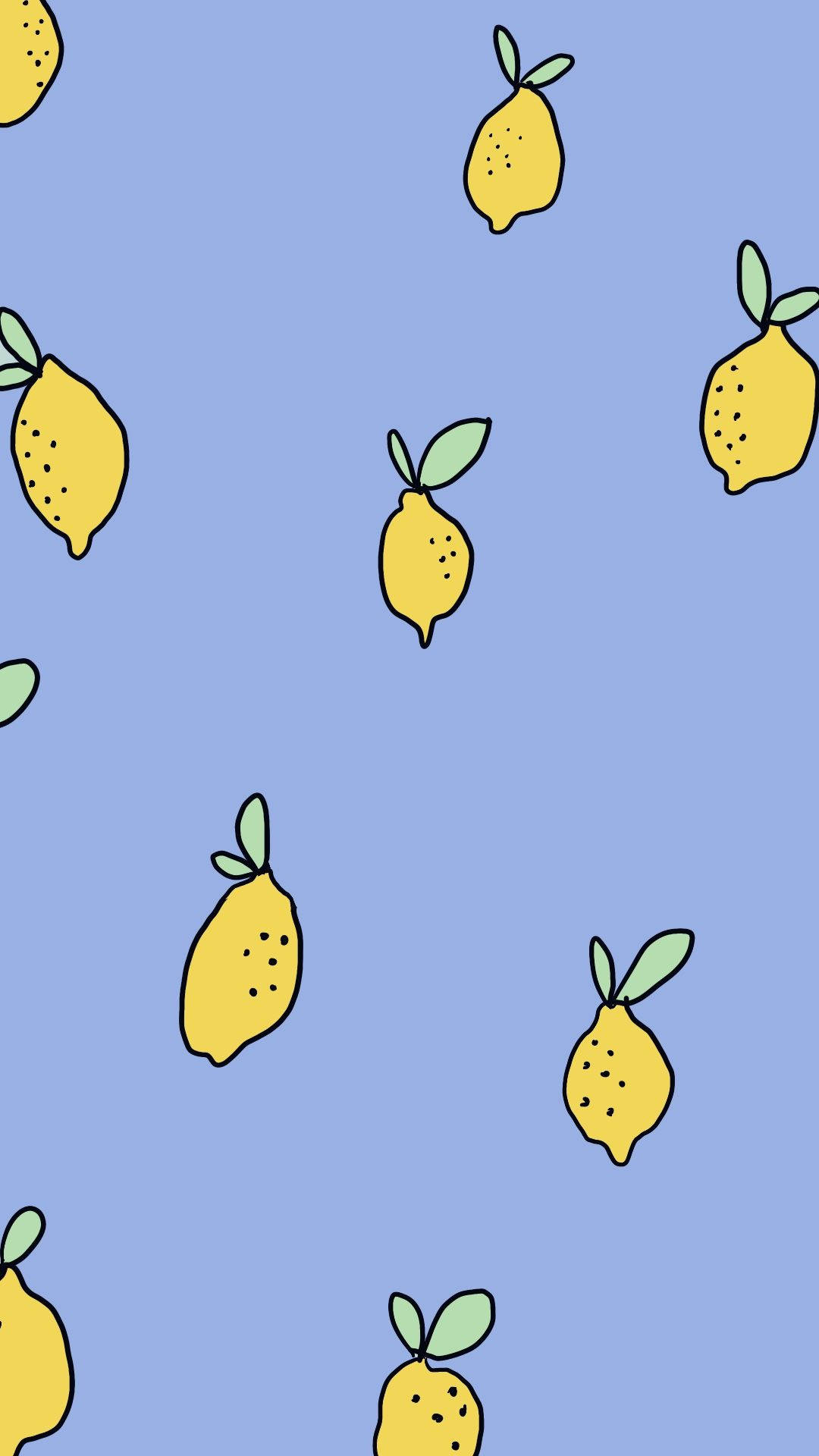 Periwinkle Lemon Cute Cartoon Wallpaper