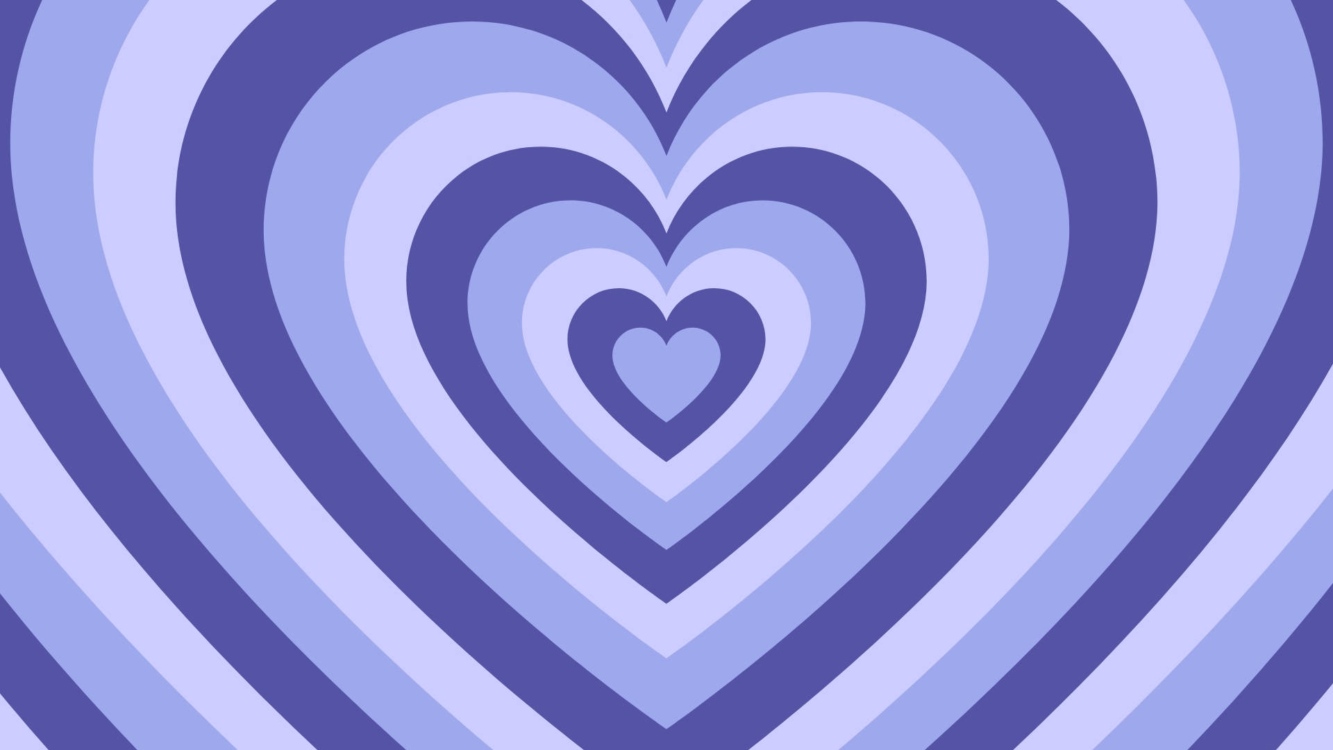 Periwinkle Retro Hearts Wallpaper
