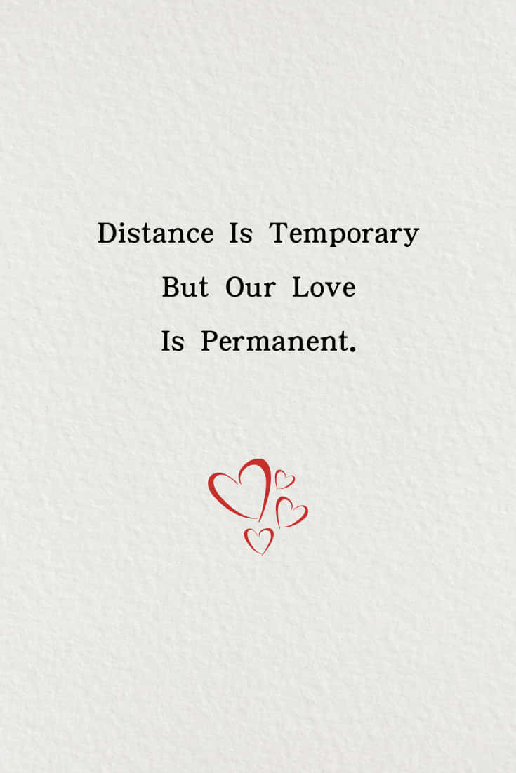Permanent Love Quote Phone Wallpaper
