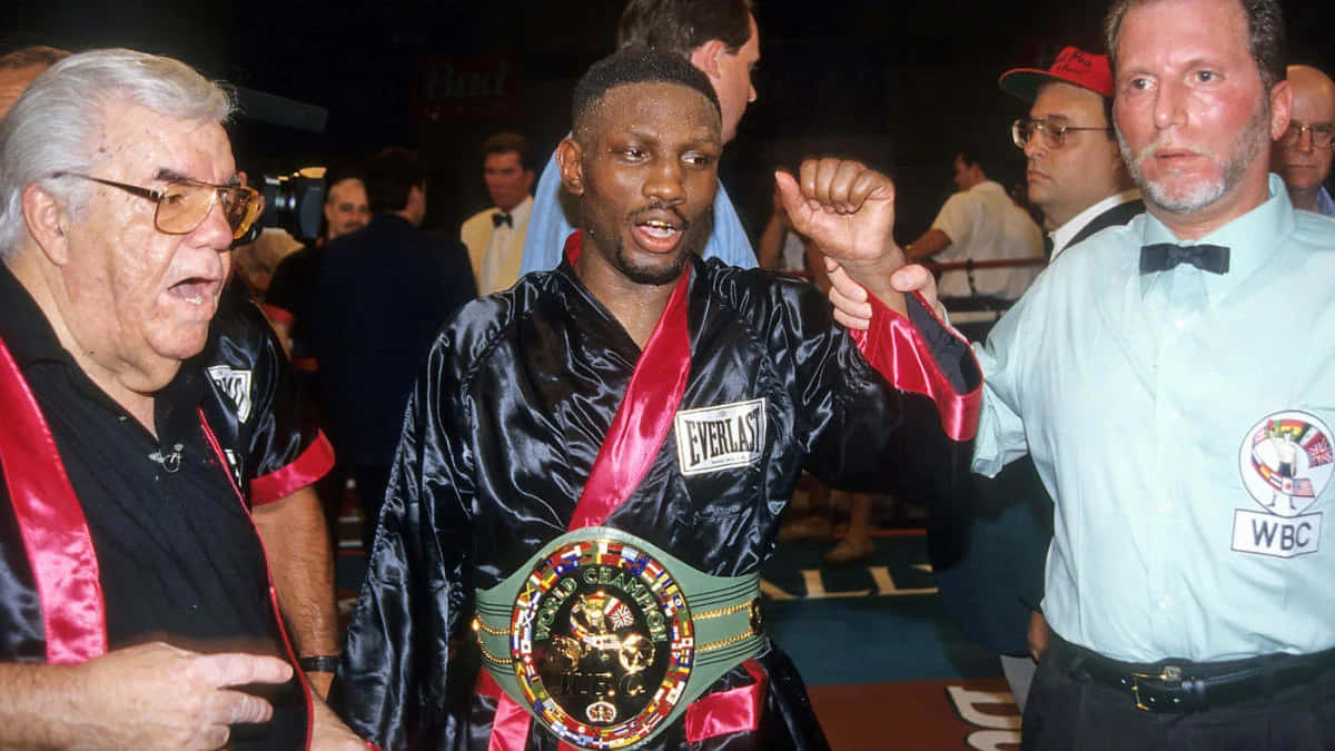 Pernell Whitaker Pre-match With Referee Wallpaper