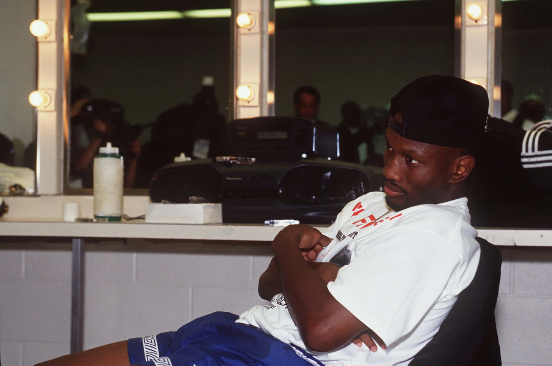 Pernell Whitaker Relaxing Backstage Wallpaper