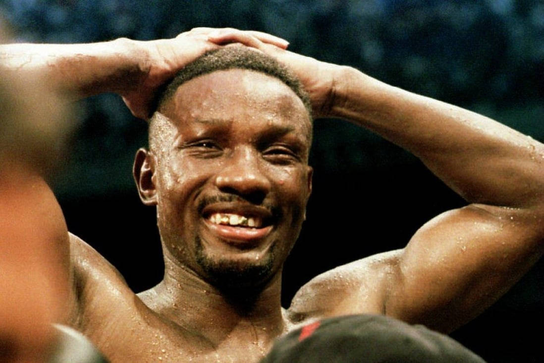 Pernell Whitaker Smiling At Interview Wallpaper