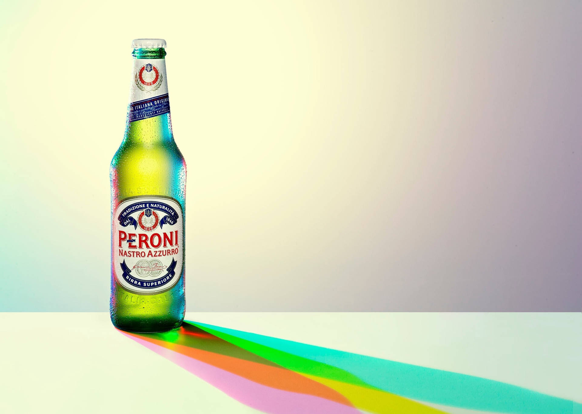 Peroni Beer mod lyset baggrundsbillede Wallpaper