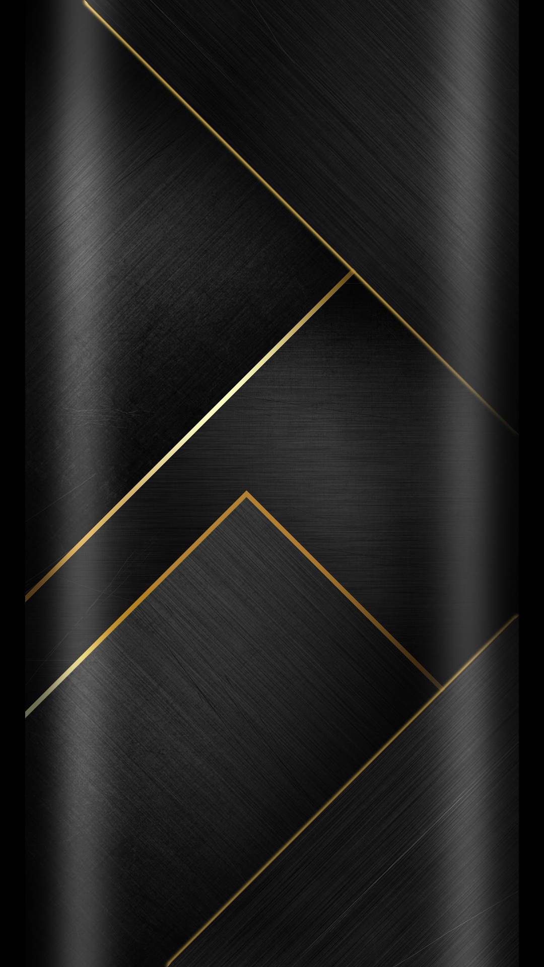 Perpendicular sort og guld iPhone tapet Wallpaper