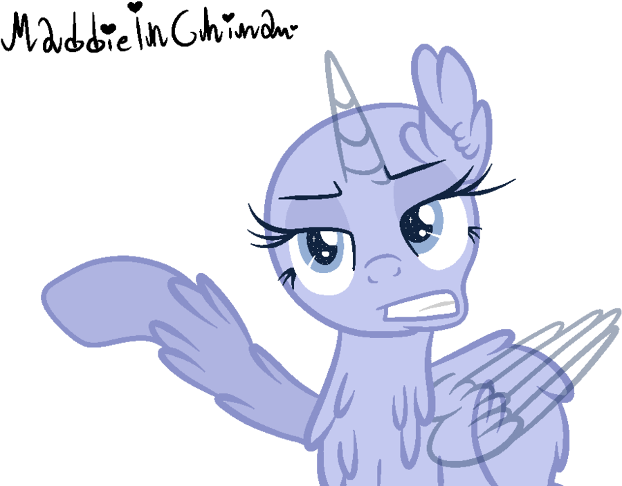 Perplexed_ Unicorn_ M L P_ Base PNG