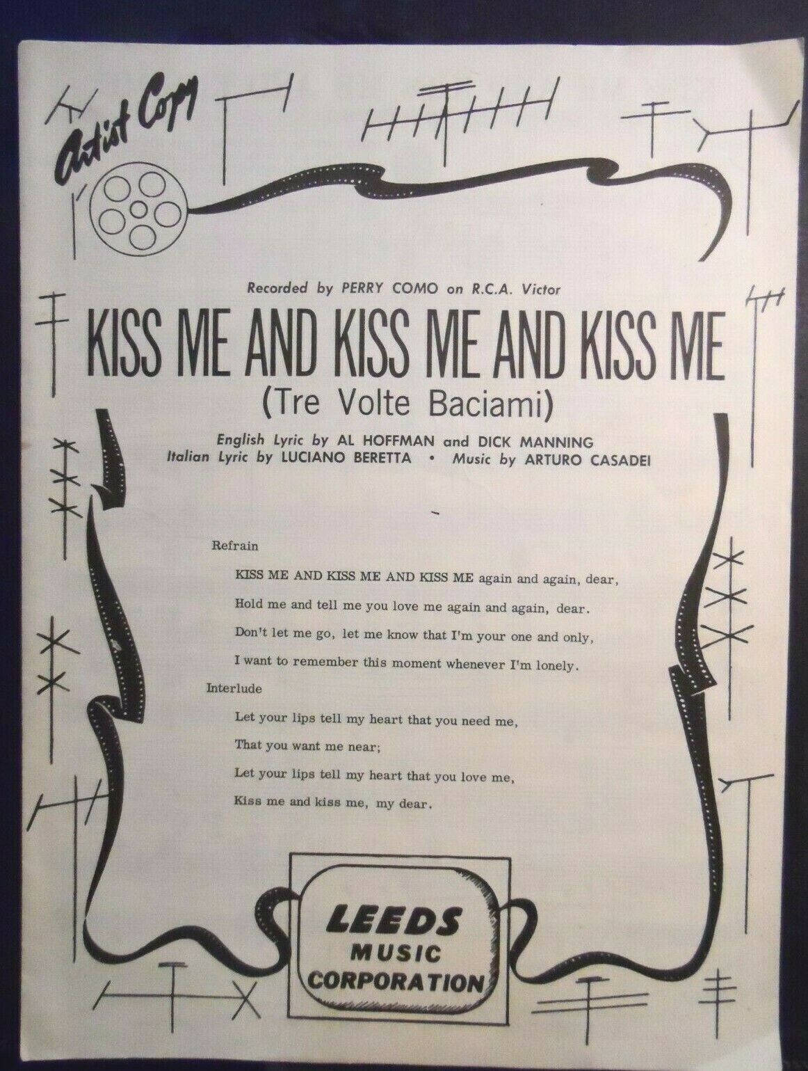 Perry Como Album Track Wallpaper