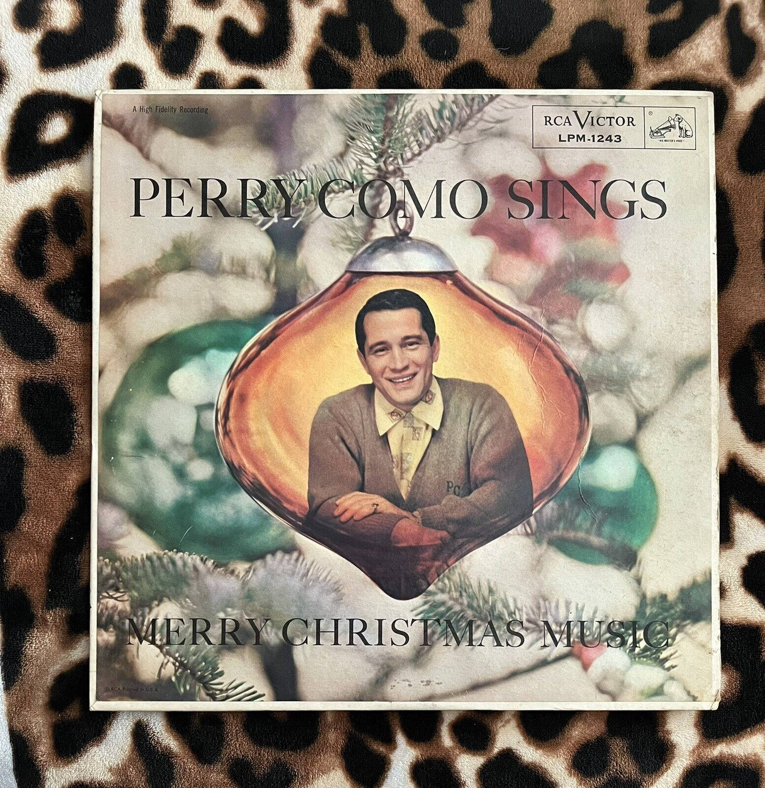 Perry Como Christmas Music Cover Wallpaper