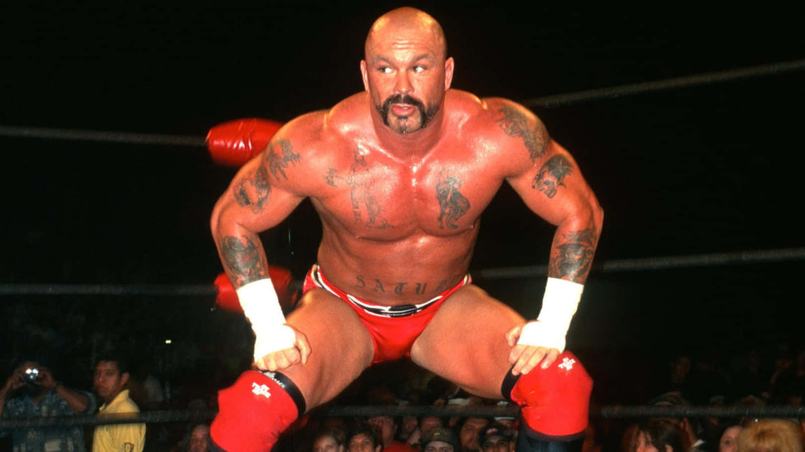Perry Saturn Fighting On The Ring Wallpaper