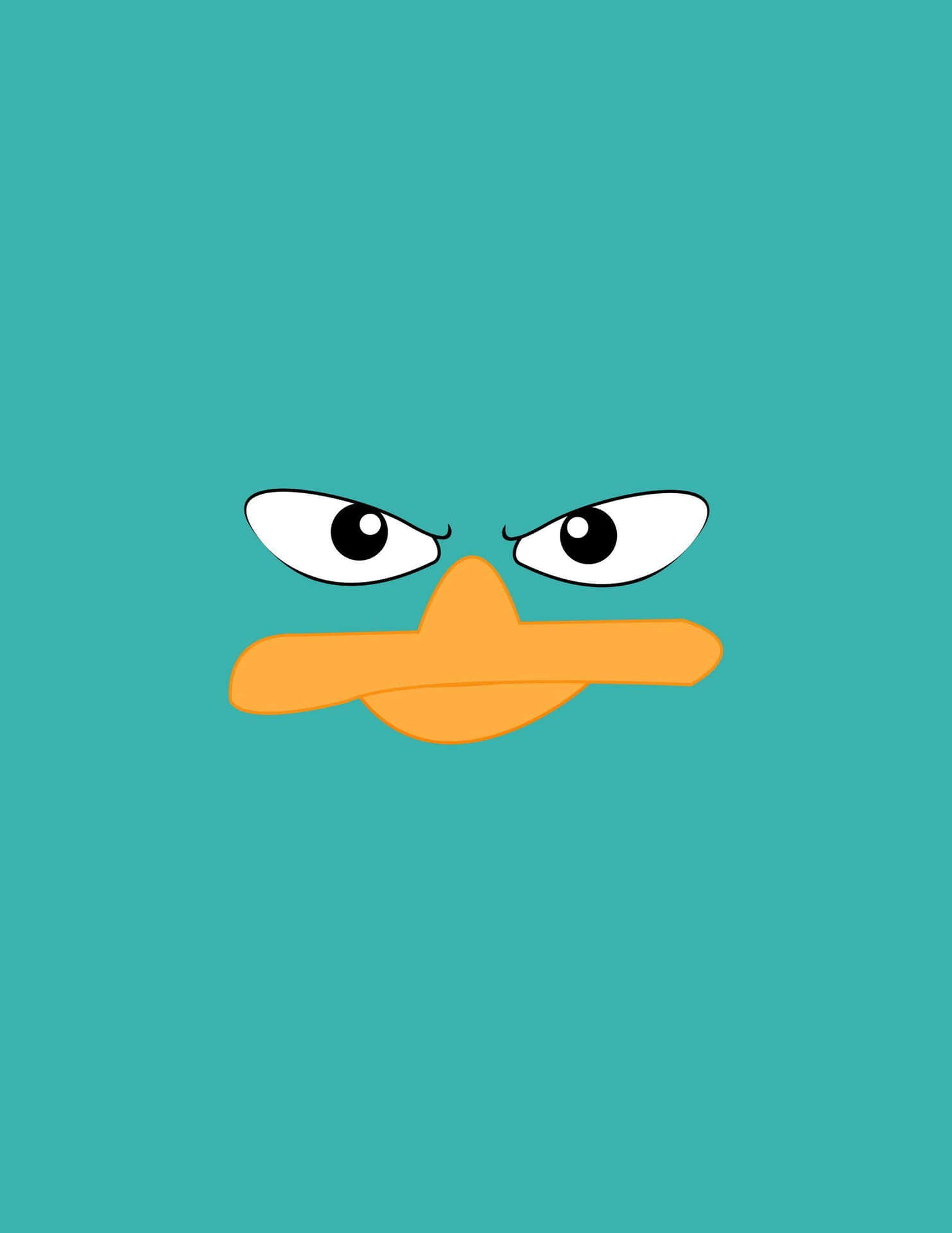 Perrythe Platypus Minimalist Art Wallpaper