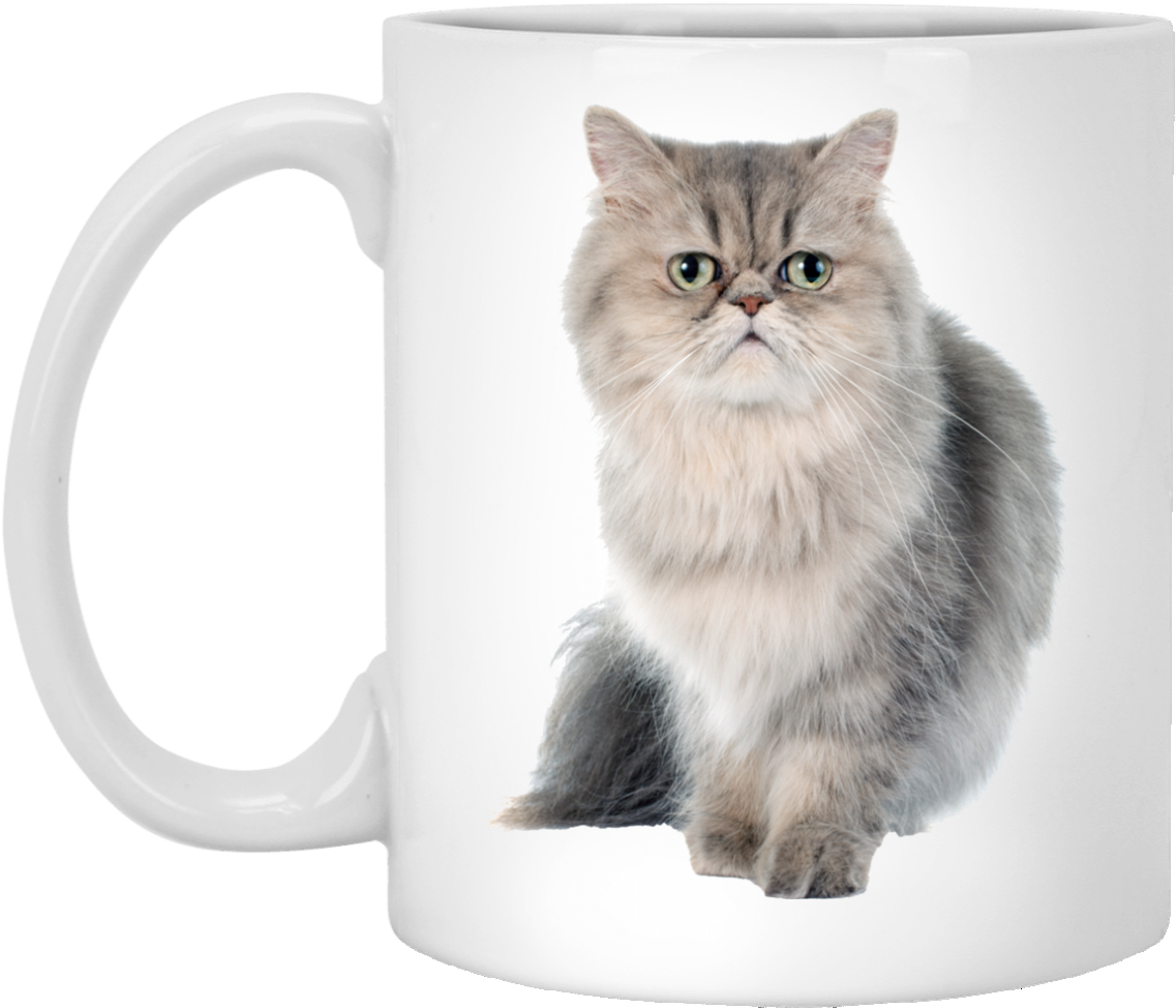 Persian Cat Printed Mug PNG