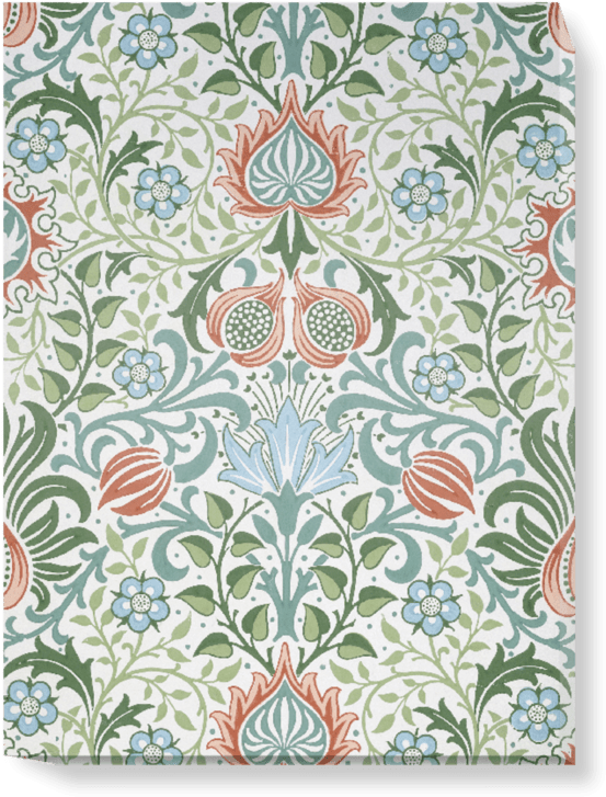 Persian Floral Pattern Design PNG