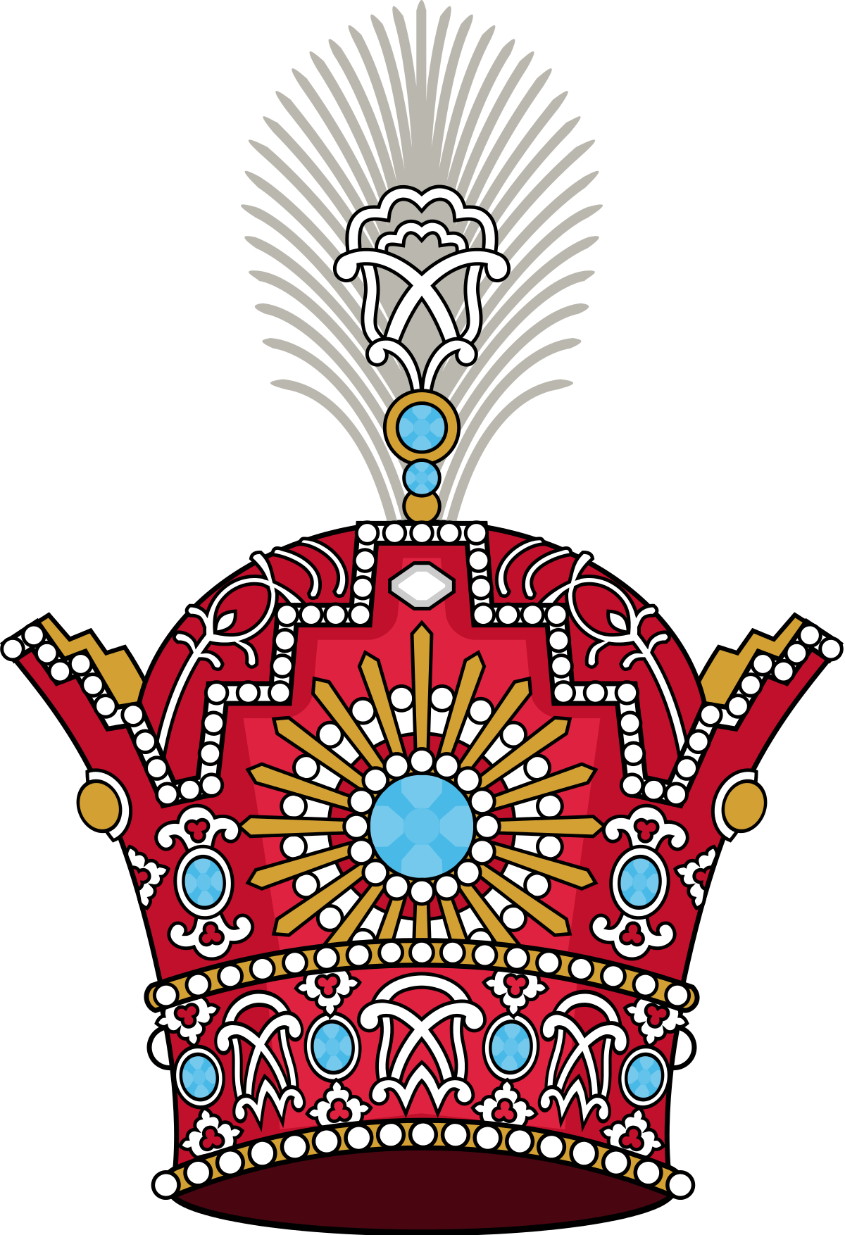 Persian Royal Crown Illustration PNG