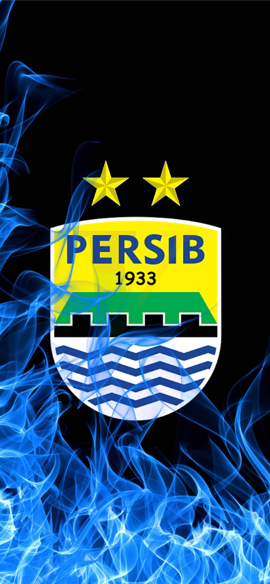 Persib Bandung Blue Flames Wallpaper