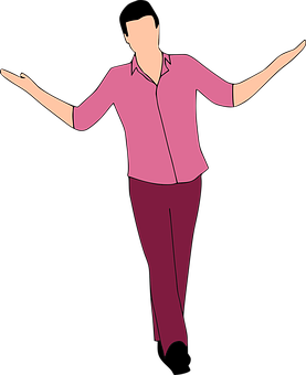 Person Balancing Act Vector PNG