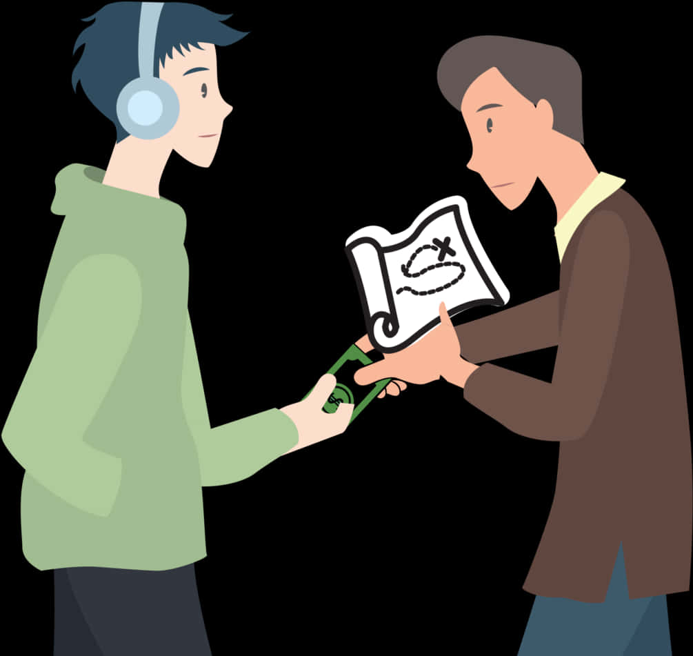 Person Giving Money To Someone Clipart - Giving Money Clipart, Hd Png Download PNG