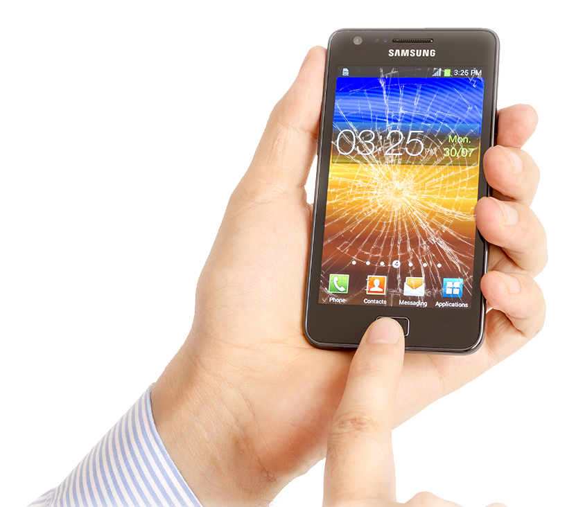 Person Holding Samsung Smartphone PNG