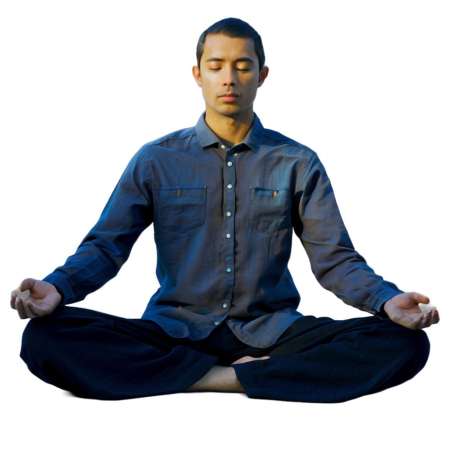 Person Meditating Png 8 PNG