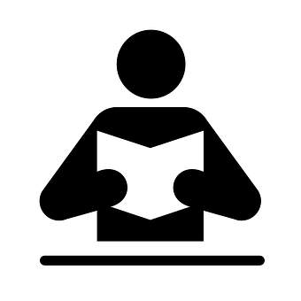 Person Reading Icon PNG