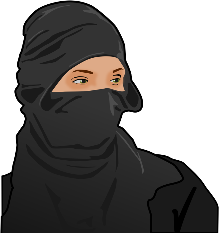 Person Wearing Black Balaclava PNG