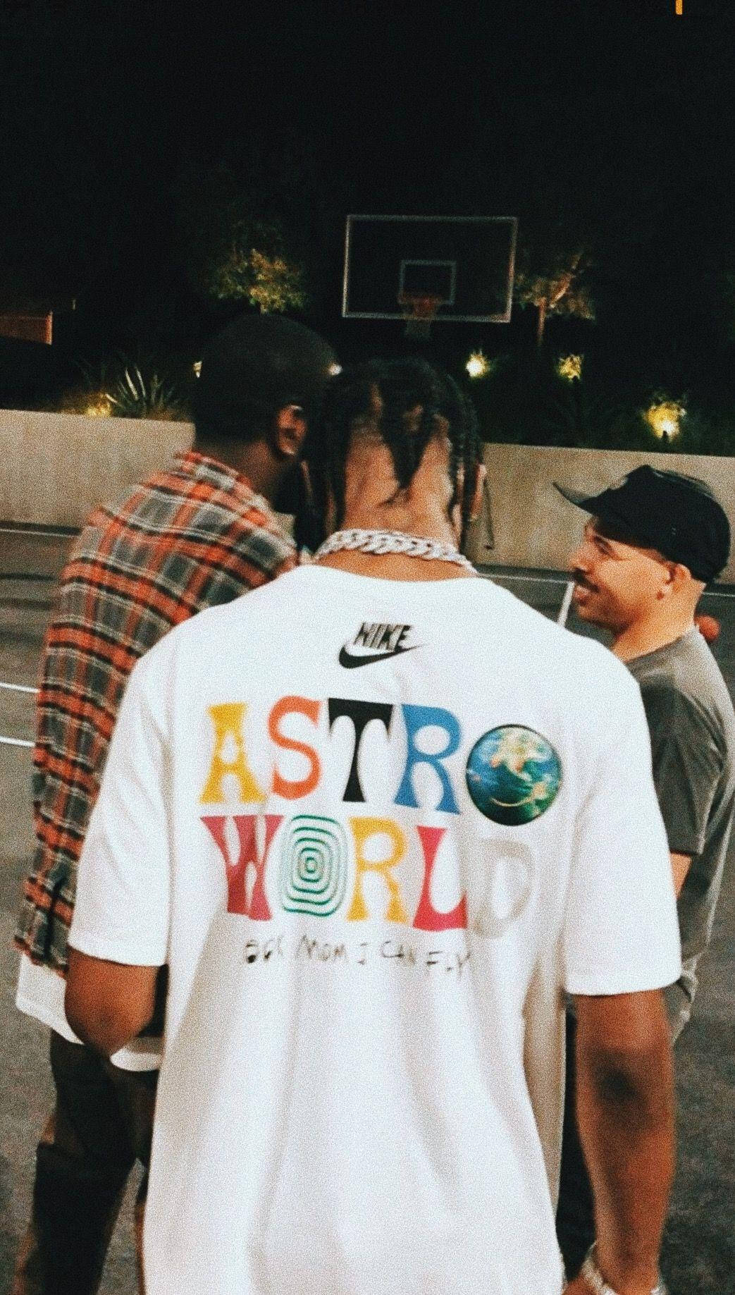 Person Wearing Travis Scott Astroworld T-shirt