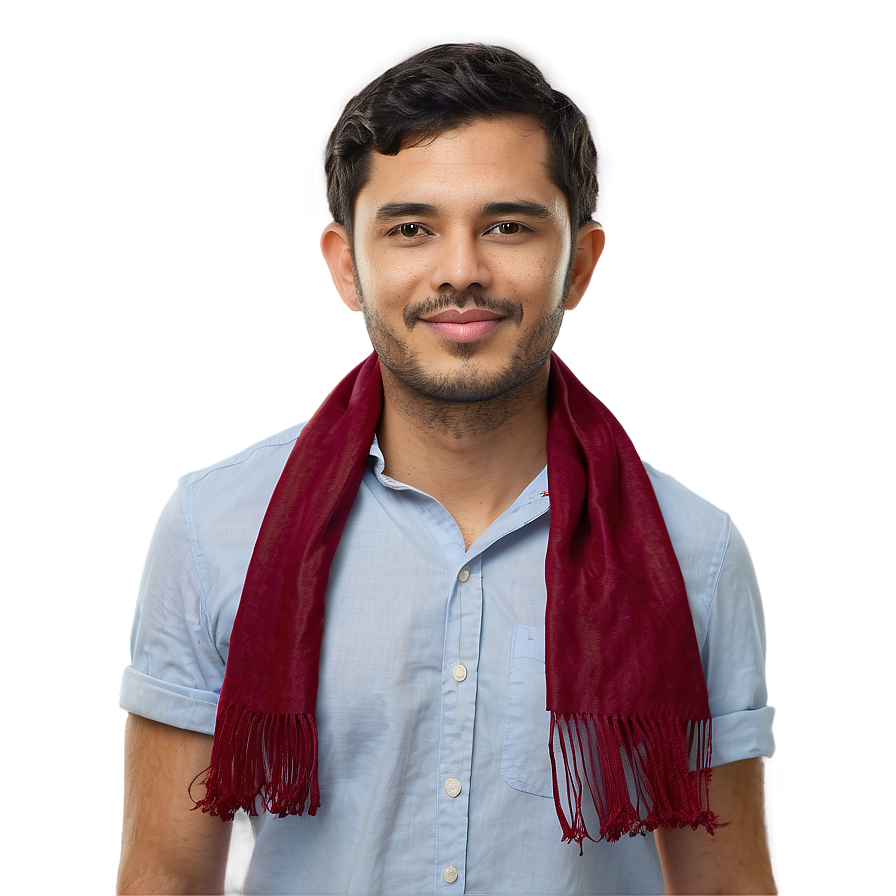 Person With Scarf Png Kod PNG