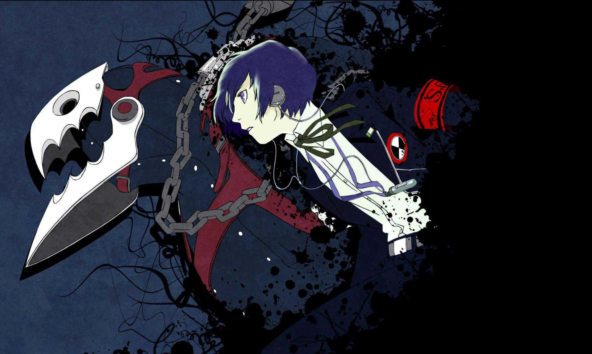 Persona 3 Thatanos And Protagonist Art Picture