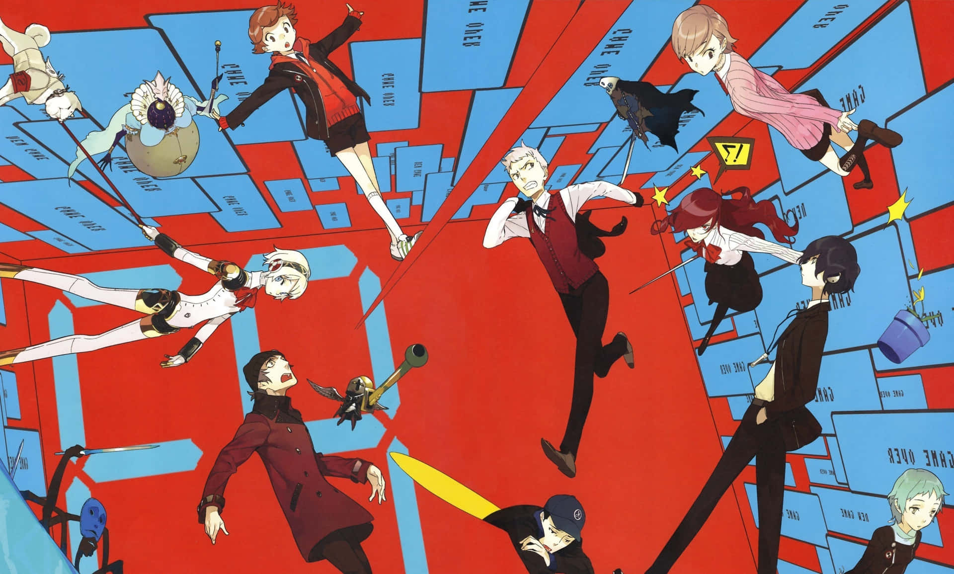 Persona3 Charaktere Auf Einer Illusion-bild