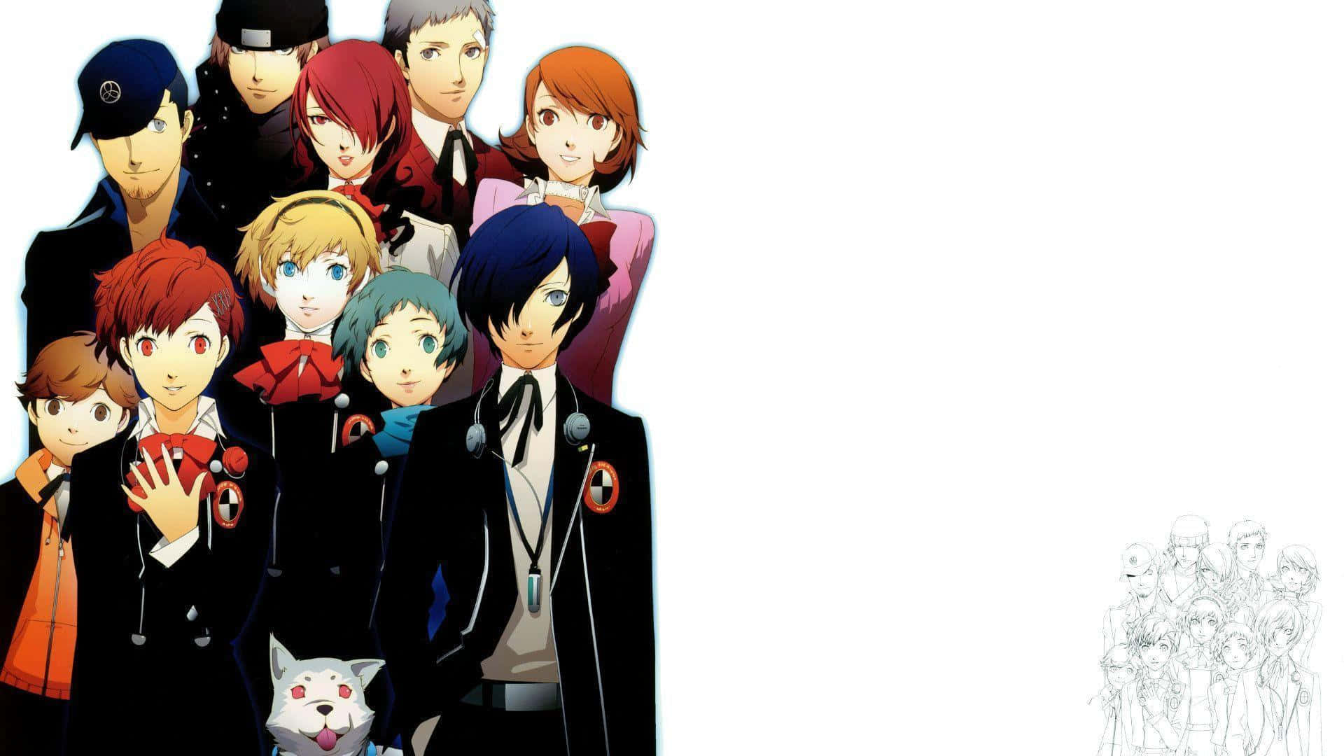 Gruppe af anime billedtapet fra Persona 3