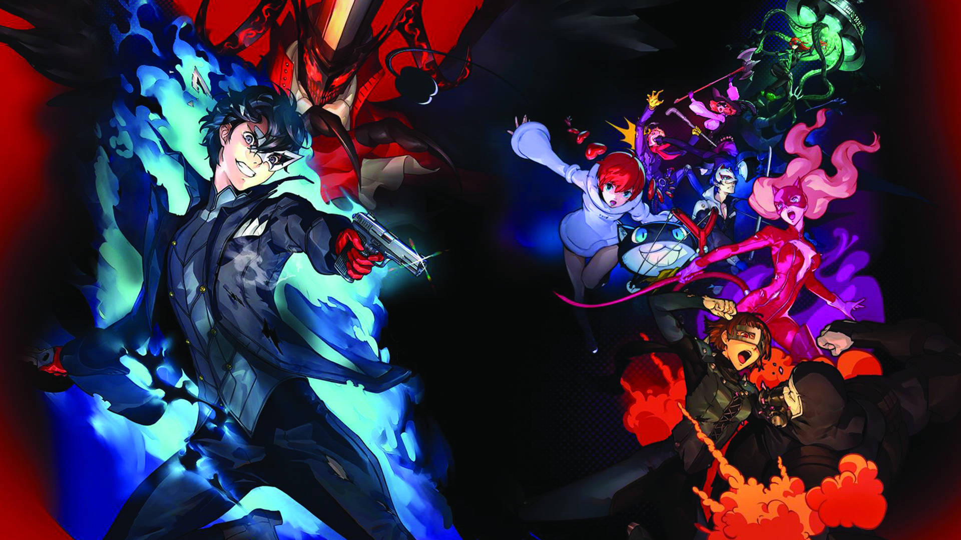 Persona5 4k Zwei Seiten Mit Joker Wallpaper