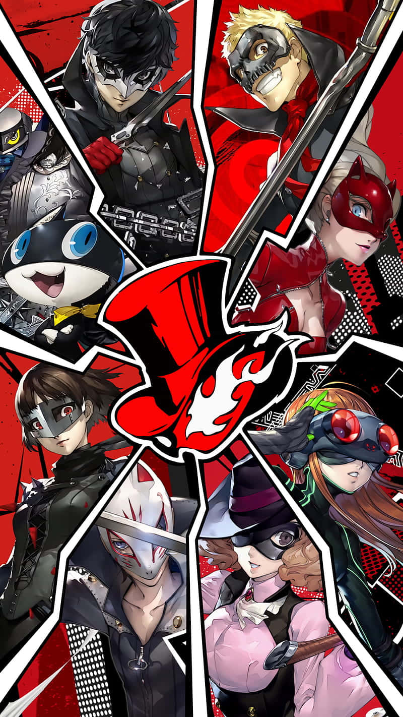 Get ready to take on the world with your trusty Persona 5 iPhone. Wallpaper