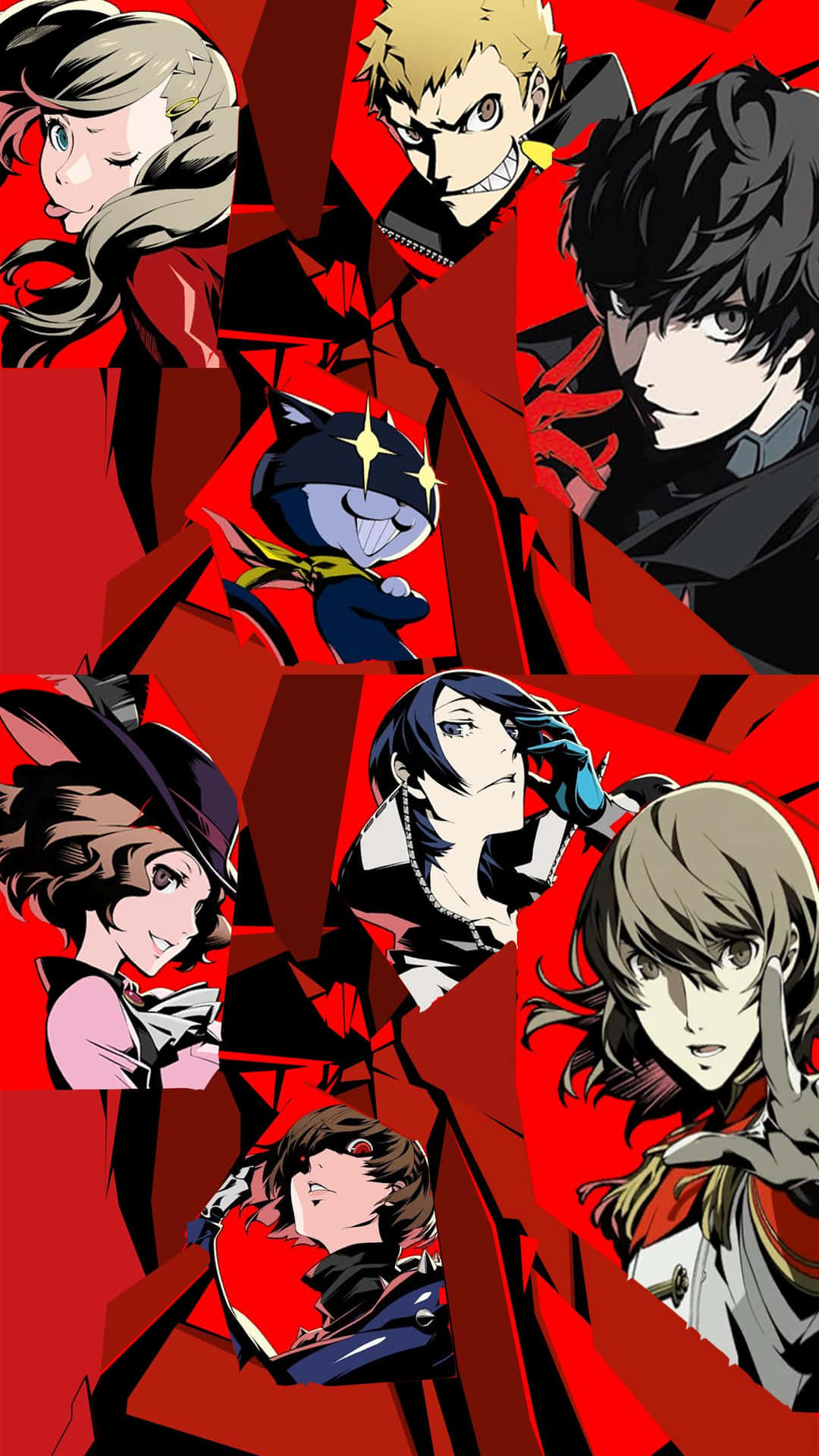 Desbloqueatu Potencial Interno Con Persona 5 En Tu Iphone. Fondo de pantalla