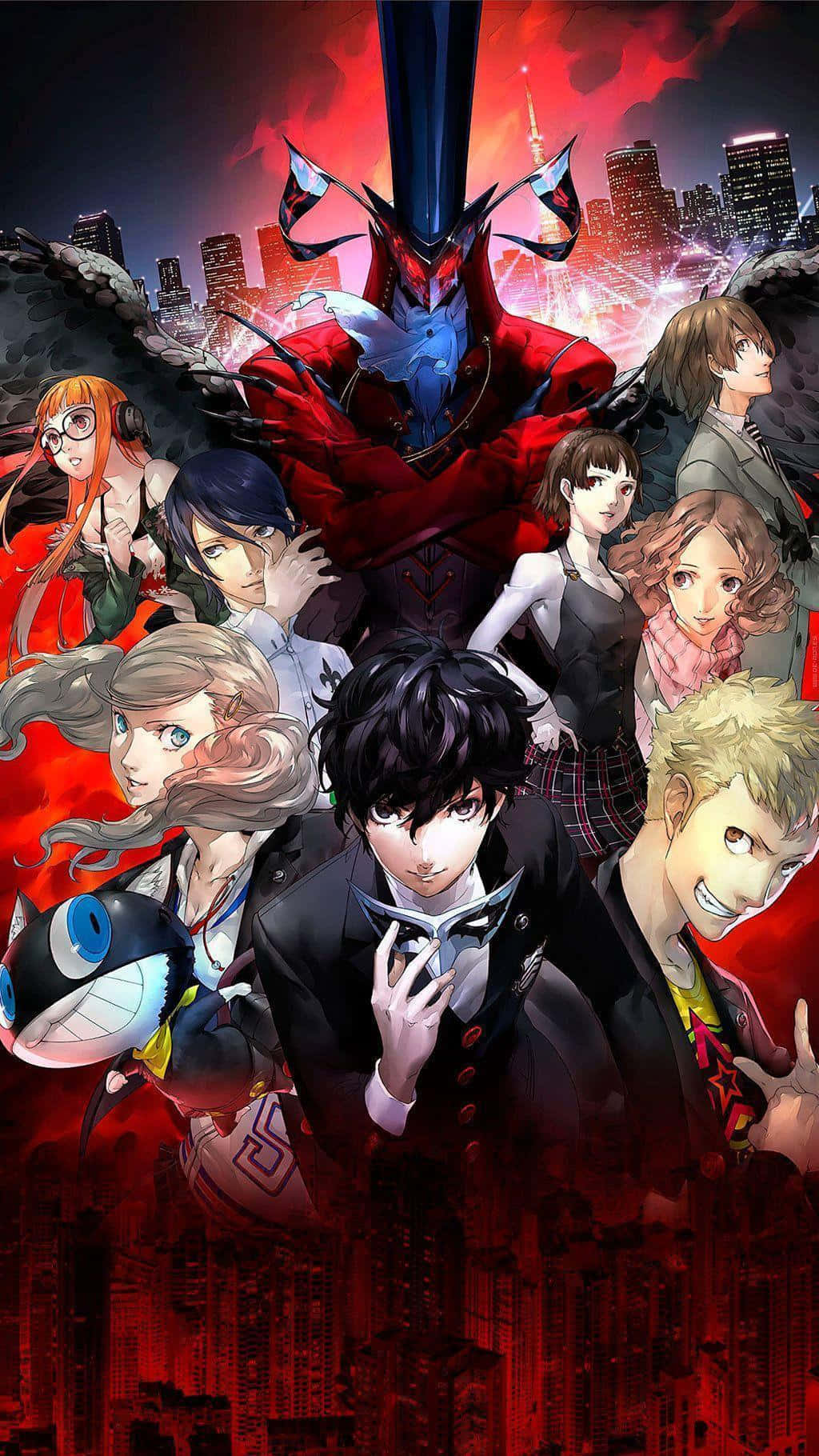 "Showcase your stylish side with the Persona 5 Iphone!" Wallpaper