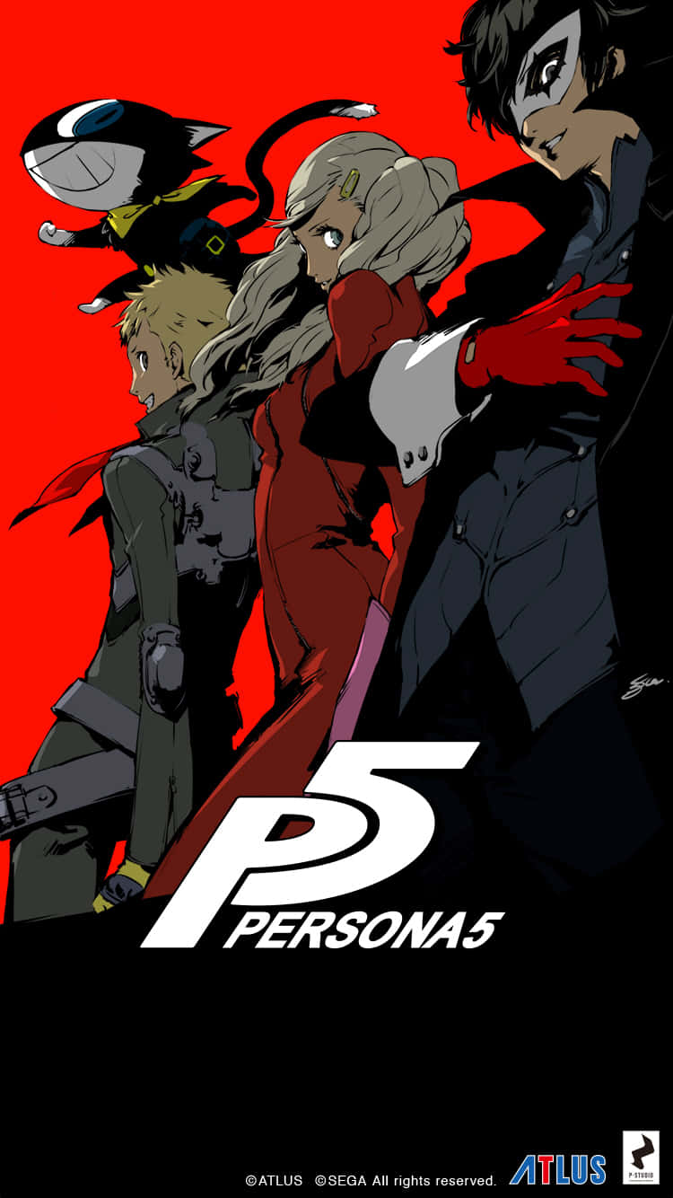 Download P5 Persona 5 Poster Wallpaper | Wallpapers.com